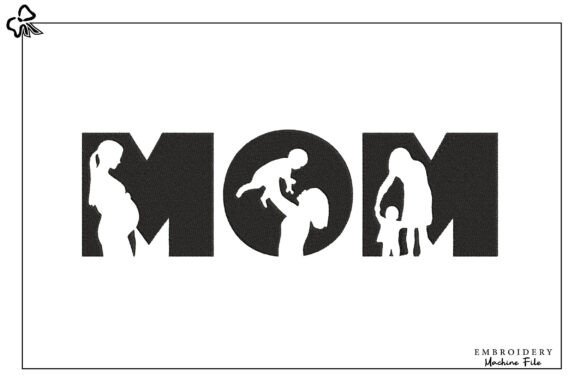 Download Mother’s Day MOM LIFE Embroidery - Mom Collection