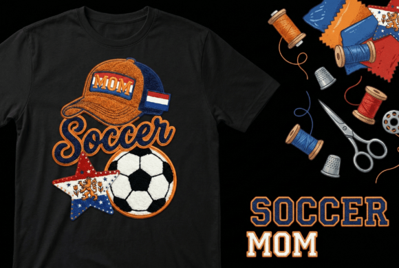 Download Soccer Mom Embroidery Design with Cap - Mom Collection