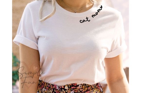 Download Cat Mom Embroidery - Mom Collection