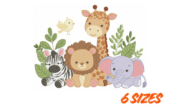 Download Safari Nursery Embroidery Design Bundle - Nursery embroidery Collection