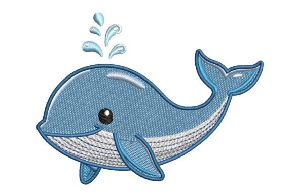 Download Cute Whale, Nursery Embroidery - Premium Resources