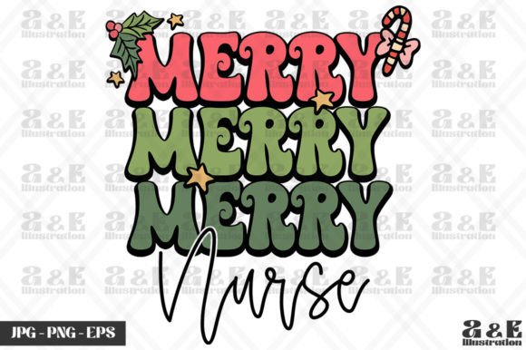 Download Merry Merry Nurse Retro Xmas for Mom - Mom Collection