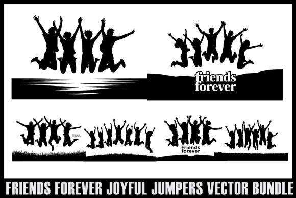 Download Friends Forever Joyful Jumpers Vector Bundle - Vector Collection