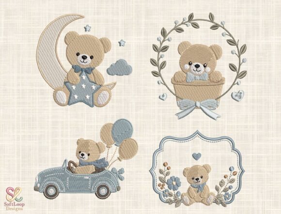 Download Teddy Bear Nursery Embroidery Bundle - Nursery embroidery Collection