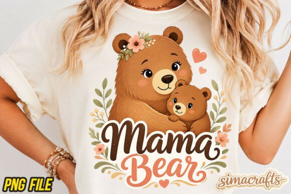 Download Mama Bear PNG, Cute Mom Shirt, Mom Tee - Mom Collection