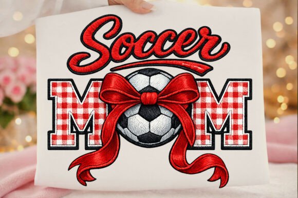 Download Soccer Mom Mother's Day Faux Embroidery - Mom Collection