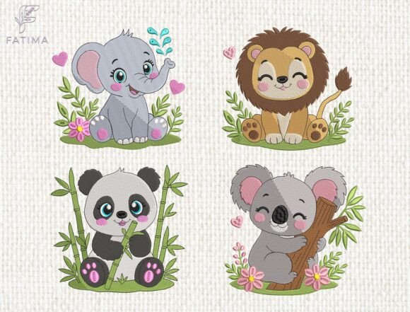 Download Baby Animals Nursery Embroidery Bundle - Nursery embroidery Collection