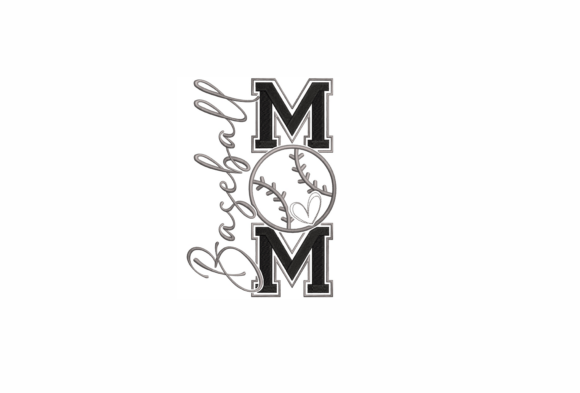 Download Baseball Mom Embroidery Design - Mom Collection