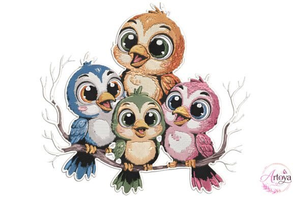 Download Cute Bird Embroidery Bundle - Premium Bundle