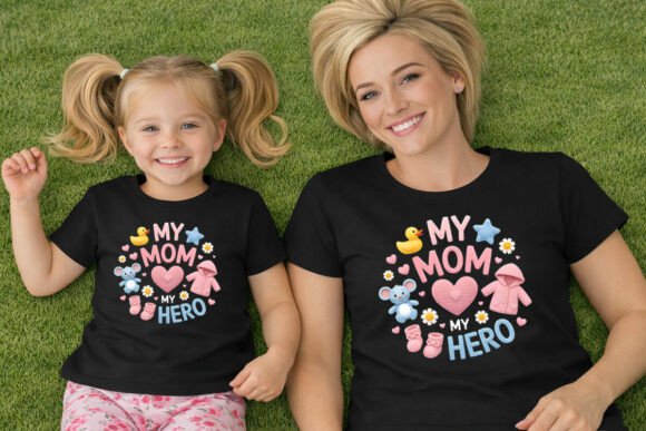 Download My Mom My Hero Cute Baby Design - Mom Collection