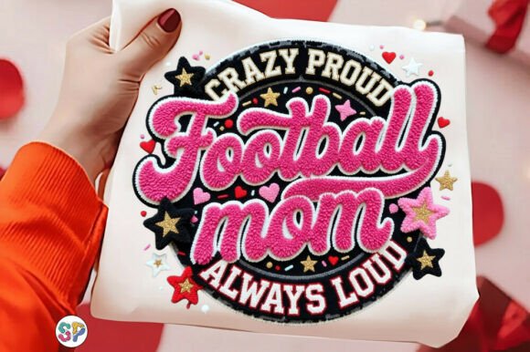 Download Crazy Football Mom, Girly Faux Yarn Png - Mom Collection