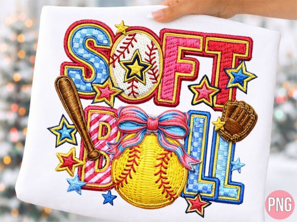 Download Softball Mom Sports Embroidery T-SHIRT - Mom Collection