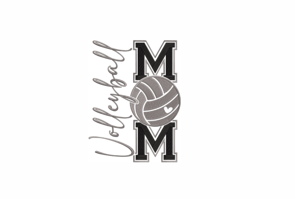 Download Volleyball Mom Embroidery Design - Mom Collection
