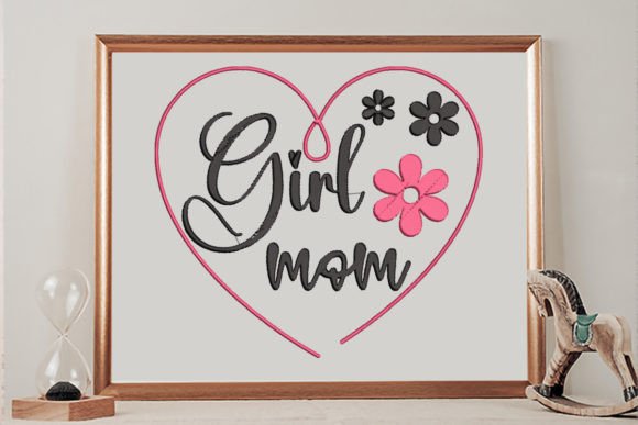 Download Girl Mom Heart Flower - Mom Collection
